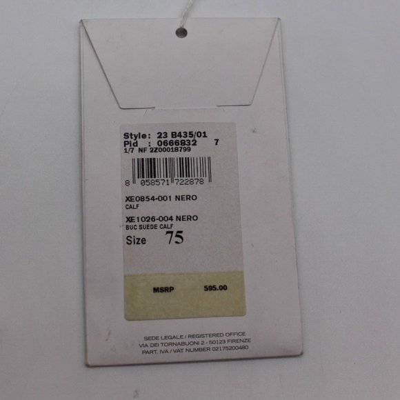 $595 Salvatore Ferragamo Belt - Black Calf Leather Women's Sizes - Picture 5 of 9